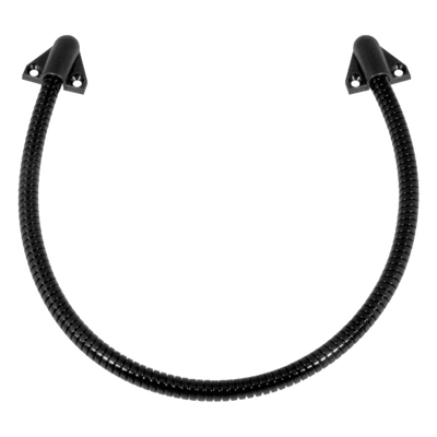 Loop Pasacable Color Negro para Puertas / Acero Inoxidable / Ideal para Control de Acceso / Diseño Elegante / Tapas de Plástico