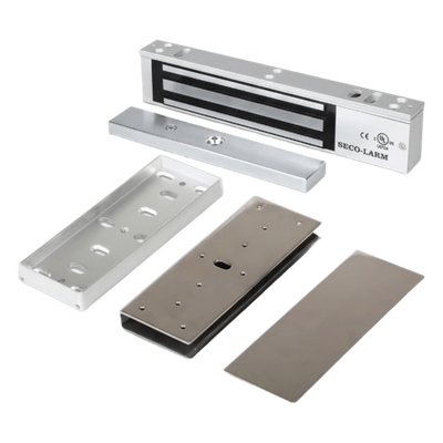 Kit Para Control de Acceso Incluye Chapa Magnética de 600 Lbs  / Montaje En "U" Para Puerta de Cristal /  Uso Interior / Certificación UL
