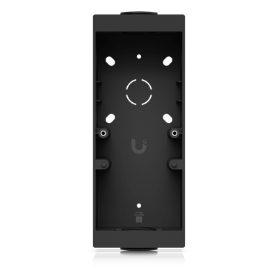Caja de Conexión Color Negro para Lectores Profesionales UniFi Access y Doorbell, Montaje en Superficie Plana, Compatible con Conduit de 3/4”