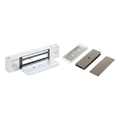 Kit Para Control de Acceso Incluye Chapa Magnética de 1200 Lbs / Montaje En "U" Para Puerta de Cristal /  Uso Interior / Certificación UL