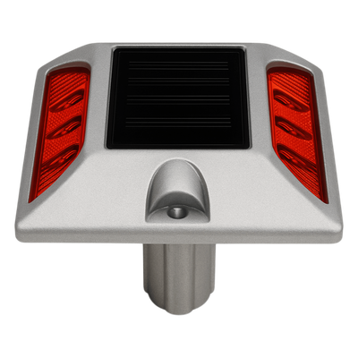 Luz LED para señalizacion de carreteras AC-LED / 6 LED Ultrabrillantes Intermitentes / Autonomía 108 Horas / Distancia Visual 800 m / IP68 / Capacidad de Carga 20000 kg / Temperatura -25°C a +75°C