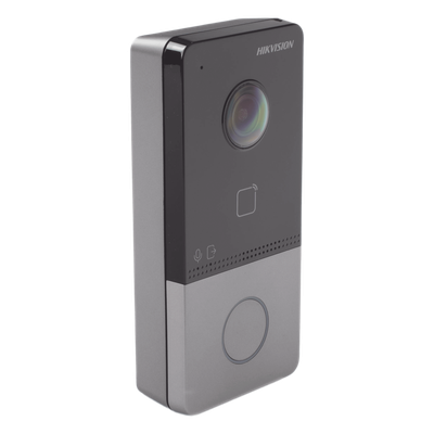 Videoportero IP 2 Megapixel / PoE Estandar / IP65  / Apertura desde Hik-connect / Soporta 1 Departamento y Hasta 6 Monitores / Soporta Tarjetas Mifare / 1 Salida Relay