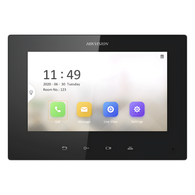 Monitor IP Lite TOUCH 7" para Videoportero IP / Vídeo en Vivo / PoE Estándar / Apertura Remota / Llamada Entre Monitores / Audio de dos vías 