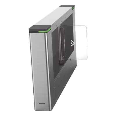 Torniquete IZQUIERDO tipo Swing para Carril de 90 cms / Incluye Lector de Tarjeta / TCP/IP / Administrable por iVMS-4200 (Requiere Torniquete Derecho) / 6,000,000 MCBF / 12 Pares de IR 