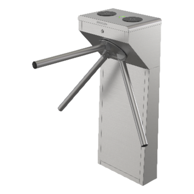 Torniquete Trípode Bidireccional de Acero Inoxidable SUS304 / 2 Millones MCBF  / Apertura en Caso de Emergencia / Integrable con cualquier Sistema de Control de Acceso / Indicadores LED de Entrada-Salida 