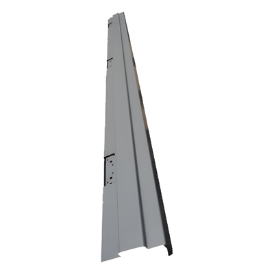 Jamba de bisagras galvanizada,  6'8", 5 3/4"  izquierda