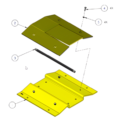 Sección libre de picos para barreras DKS 1603-180  y 1603-380 / Agregue un paso seguro para motocicletas o bicicletas