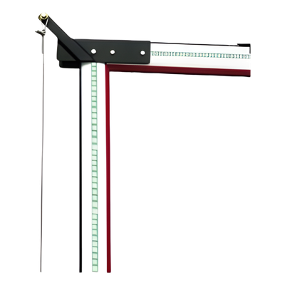 Articulación para mástil con iluminación LED para Barrera KXBGGALED izquierda.