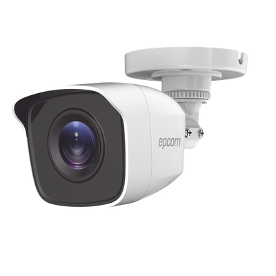 Bala TURBOHD 2 Megapíxeles (1080p) / Gran Angular 103° / Lente 2.8 mm / IR EXIR Inteligente 20 mts / Exterior IP66 / dWDR / TVI-AHD-CVI-CVBS / Policarbonato