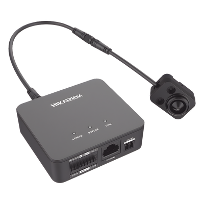 Pinhole IP 2 Megapixel / Lente 3.7 mm / 2 Mts Cable / PoE / Ideal para Cajeros Automáticos (ATM) / WDR / Micro SD / Cámara Tipo Block