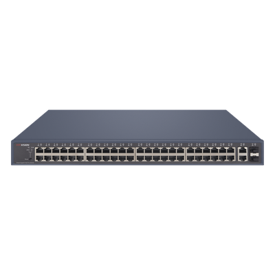 Switch PoE+ / Administrable / 48 Puertos 1000 Mbps PoE+ / 2 Puertos 1000 Mbps Uplink / 2 Puertos SFP / 470 Watts