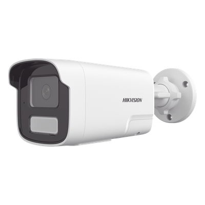 Cámara IP Bala 4 Megapixel (2560×1440) / Smart Hybrid Light IR+White Light 50 m (164 ft) / Detección Humana y Vehicular / Audio Bidireccional Integrado / WDR 120 dB / IP67 / PoE / H.265+ / Slot microSD 512 GB