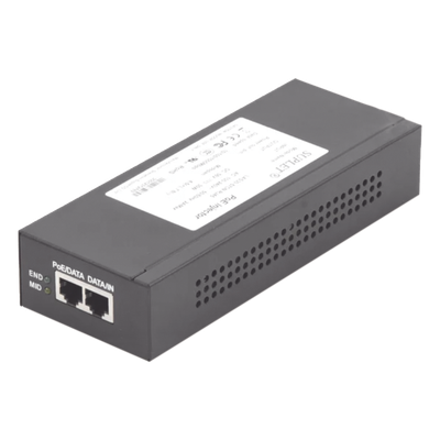 Inyector Super Hi-PoE / 56 Vcc / 60 Watts / Para Domos HIKVISION PTZ / IP (-AE / DE) / Soporta 802.3 af / at / Para Aplicaciones de CCTV