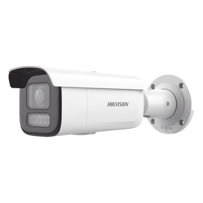 [Dual Light + 2 Micrófonos Integrados]  Bala IP 8 Megapixel (4K) / Lente Motorizado 2.8-12 mm / 60 m Luz Blanca + 60 m IR / AcuSense / Exterior IP67 / IK10 / WDR 120 dB / PoE 802.3at / ONVIF / Alarmas I/O / Micro SD / ACUSEEK