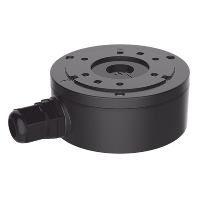 Caja de Conexión de Metal Color Negro / Exterior IP66 / Compatible con DS-2CD1043G2-LIUF/BLACK & DS-2CD2043G2-I(U)(BLACK) 