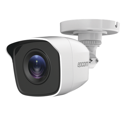 Bala TURBOHD 5 Megapíxel / Lente 2.8mm (85° de Visión) / Exterior IP66 / IR EXIR 20 mts / TVI-AHD-CVI-CVBS / Policarbonato