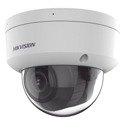 [Dual Light + 2 Micrófonos Integrados] Domo IP 4 Megapixel / Lente Mot. 2.8 a 12 mm / 40 mts Luz Blanca + 40 mts IR / ACUSENSE / Exterior IP67 / IK10 / WDR 120 dB / PoE / ONVIF / Alarmas I/O / Micro SD / Metal / ACUSEEK