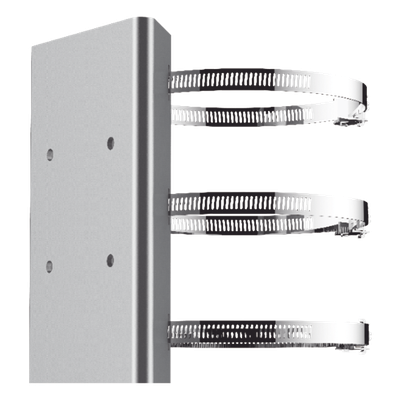 Montaje de Poste para PTZ / Acero Inoxidable / Compatible con PTZ HIKVISION
