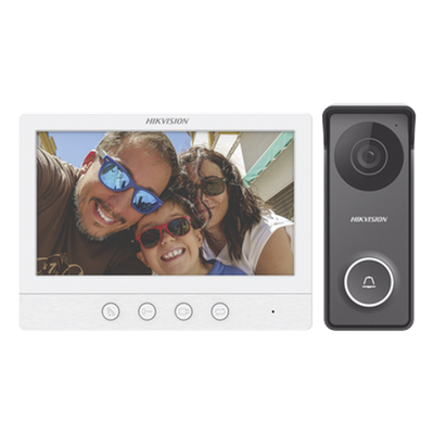 Kit de Videoportero TurboHD con Pantalla LCD a Color de 7" / Frente de Calle para Exterior de Metal / 720p (1 Megapíxel )117° de Visión (Gran Angular)