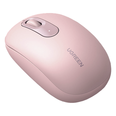 Mouse Inalámbrico 2.4G 800/1200/1600/2400 DPI | Función de 3 botones | Alcance 10m | Silencioso |  Ergonómico | Anti-caída y Anti-interferencias | Batería Alcalina AA incluida  | Color Dusty Pink.
