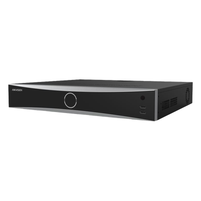 [Acusearch] NVR 12 Megapixel (4K) / 16 canales IP / AcuSense (Evita Falsas Alarmas) / Reconocimiento Facial /  4 Bahías de Disco Duro /  HDMI en 4K / Alarmas I/O