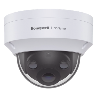 Cámara domo IP Serie 35 de 3 megapixeles, IR inteligente 40 m, WDR 120 dB, IP66/IK10, PoE