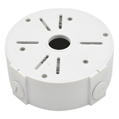 Caja de Conexiones Universal / Uso en Interior / Fabricada en Metal / Color Blanco / Uso en Bala - Domo - Turret