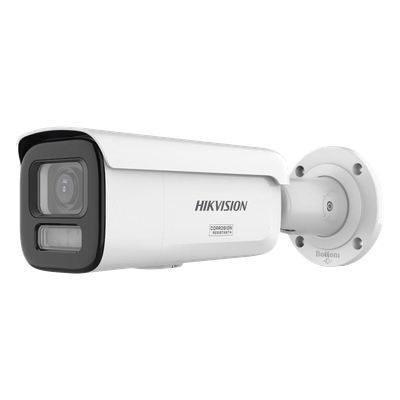 [Dual Light + ColorVu 3.0 + HikAI] Bala IP 6 Megapixel / Lente Mot. 2.8 a 12 mm / 60 mts IR + Luz Blanca / Exterior IP67 / WDR 130 dB / ACUSENSE 3.0 / Metal / NEMA 4X / ACUSEEK