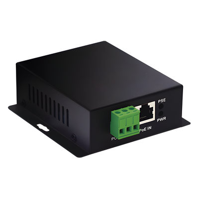 Convertidor PoE Industrial / Entrada PoE 802.3 af/at / Salida PoE pasivo 24V / Conexión plug and play / Alcance de hasta 100 metros / Ideales para Enlaces Inalámbricos