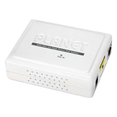 Divisor de Voltaje PoE 802.3at a 12/24 Vcc, Puerto Gigabit 10/100/1000 Mbps
