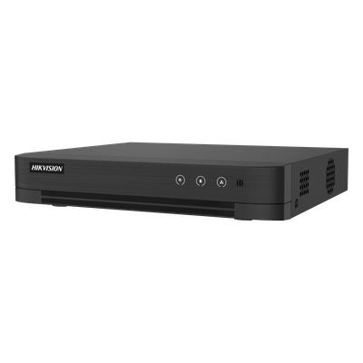 DVR 16 Canales TURBOHD + 8 Canales IP / 5 Megapixel Lite - 3K Lite / Audio de Dos Vías por Coaxitron / ACUSENSE (Evita falsas alarmas) / 1 Bahía de Disco Duro / Salida de Video en Full HD