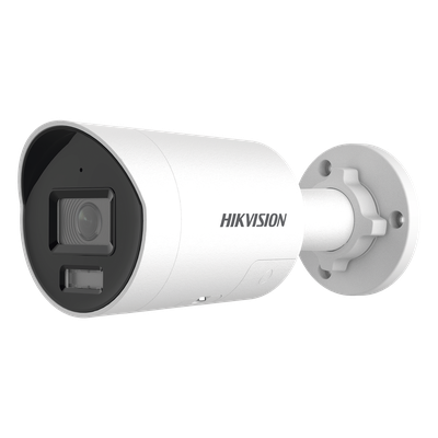 [Dual Light + ColorVu 3.0 + HikAI] Bala IP 8 Megapixel / Lente 2.8 mm / 40 mts IR + Luz Blanca / 2 Microfonos Integrados / Exterior IP67 / Estrobo Azul y Rojo / WDR 130 dB / ACUSENSE 3.0 / Metal / NEMA 4X / ACUSEEK