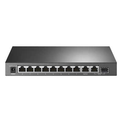 Switch PoE+ No Administrable De Escritorio 10 Puertos / 8 puertos 10/100/1000 Mbps PoE af/at Inteligiente / Presupuesto 123 W / Modo Extendido hasta 250 metros