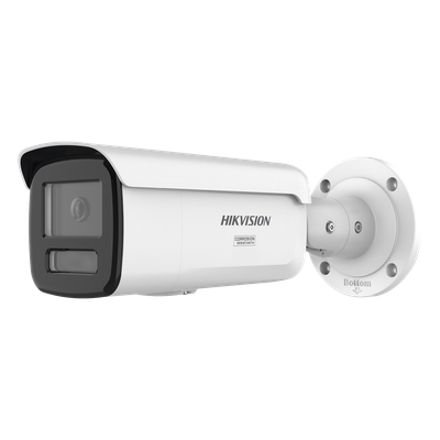 [Dual Light + ColorVu 3.0 + HikAI] Bala IP 8 Megapixel / Lente 4 mm / 60 mts IR + Luz Blanca / Exterior IP67 / Estrobo Azul y Rojo / WDR 130 dB / ACUSENSE 3.0 / Metal / NEMA 4X / ACUSEEK