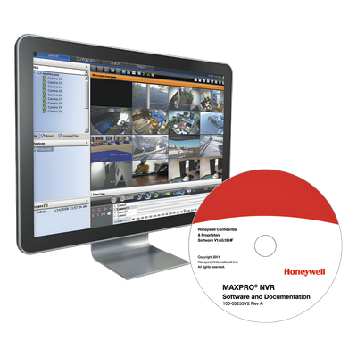 Software de grabación de video en red (NVR) con licencia base para 48 canales, compatible con cámaras IP Honeywell y de terceros