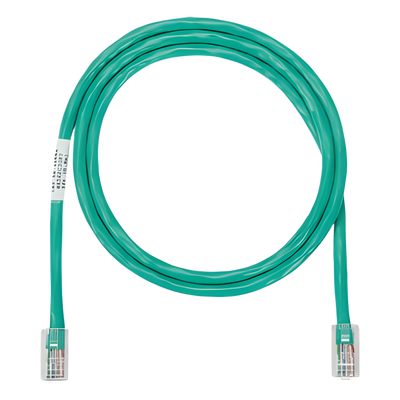 Cable de parcheo UTP Categoría 5e, con plug modular en cada extremo - 1 m. - Verde