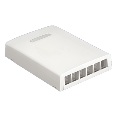 Caja de montaje en superficie para 6 módulos - Blanco Mate