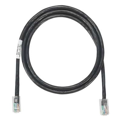 Cable de parcheo UTP Categoría 5e, con plug modular en cada extremo - 1 m. - Negro