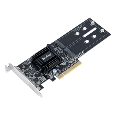 Tarjeta de Expansión M2D18 | PCIe 2.0 x8 | Compatible con NVMe y SATA SSD | 2 Ranuras M-key | Perfil Bajo y Altura Completa | Garantía de 3 Años.