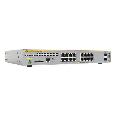 Switch PoE+ Administrable Capa 3, 16 Puertos 10/100/1000 Mbps + 2 SFP Gigabit, 247 W