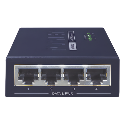 Inyector High PoE, de 4 Puertos Gigabit de Entrada, 4 Puertos PoE 802.3af/at Gigabit de Salida Para Cada Puerto, Hasta 30 W por interfaz