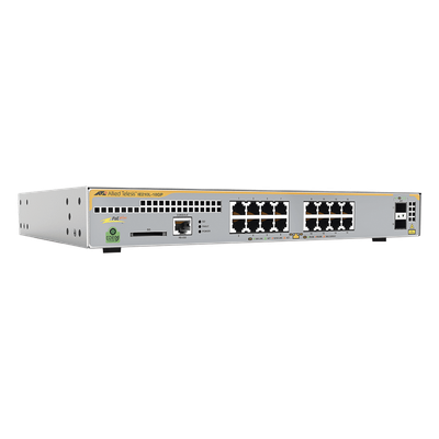 Switch Industrial-Lite PoE+ administrable capa 2 de 16 Puertos 10/100/1000 Mbps + 2 puertos SFP, 247 W