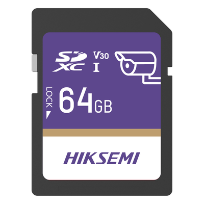 Tarjeta SD GuardPro P10 / 64 GB / 100 MB/s Lectura / 90 MB/s Escritura / Clase 10 U3 V30 / 3D TLC NAND / Especializada Para Videovigilancia 24/7