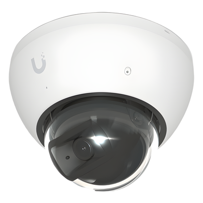 Cámara UniFi Protect G5 AI Dome Blanco, Para Interior o Exterior, 4K (8MPX), Ángulo 109.9°. Visión Nocturna IR Hasta 40m, Detecciones Inteligentes de Rostros y Placas, Audio Bidireccional, Protección IP66, Anti-Vandalismo