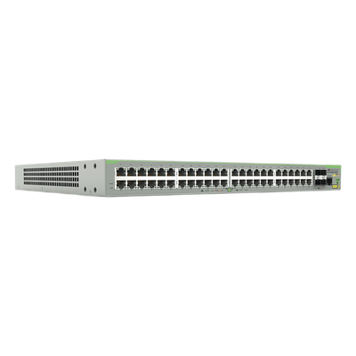 Switch PoE+ Administrable CentreCOM FS980M, Capa 3 de 48 Puertos 10/100Mbps + 4 SFP Gigabit, 375W