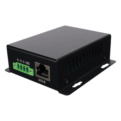 Inyector PoE Industrial / Ideal para Aplicaciones Solares / Entrada 9-32 Vcc / Salida PoE pasivo 24V / Conexión plug and play / Ideal para Enlaces Inalámbricos (Ubiquiti, Cambium, Mimosa, MikroTik)