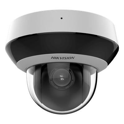 Mini Domo PTZ IP 4 Megapixel / 4X Zoom / Micrófono y Bocina Integrada / ACUSENSE / H.265+ / 20 mts IR EXIR / WDR / PoE / IK10 / IP66 / DarkFighter /  / Micro SD