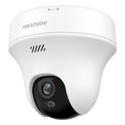 Turret PT IP 5 Megapixel (3K) Megapixel / Lente 2.8 mm / Dual Light (10 mts IR + 10 mts Luz Blanca) / Wi-Fi 6 / Interior / ACUSENSE / dWDR  / H.265 / Audio Bidireccional (Micrófono y Bocina) / 5 VCD