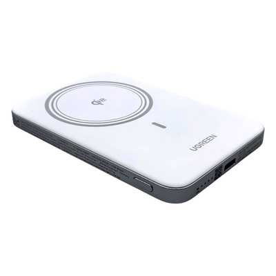Power Bank Magnético Inalámbrico / 5000 mAh / 20W USB-C PD3.0 + 15W Carga Inalámbrica / Compatible MagSafe y Qi / Diseño Ultrafino 8.6 mm (0.3 in) / Carga Simultánea Cable + Inalámbrica / Bater&iacute