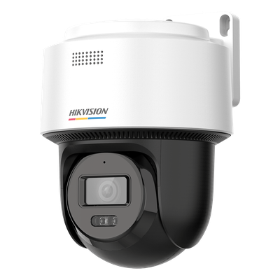 [ColorVu + Dual Light] Cámara Exterior PT TurboHD 3K  / Audio Bidireccional y Sirena / Luz Blanca 40 m / IP66 / -30°C a 60°C / Material Plástico
